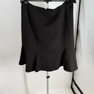 Larry Levine Plus Size Women Black Casual Work Skirt sz 20W